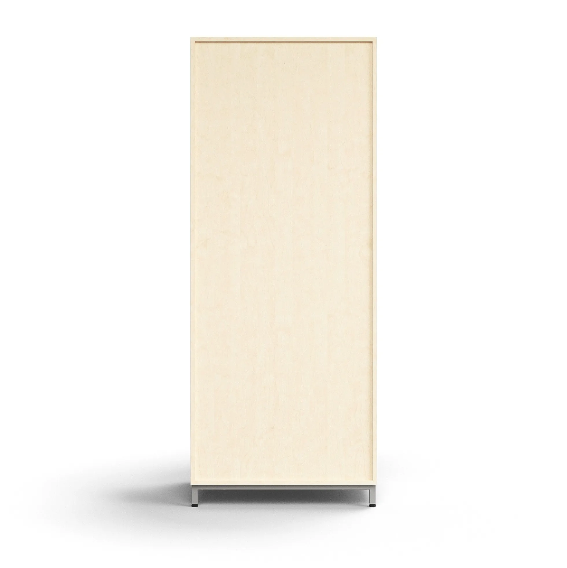 Vaatekaappi QBUS Lukollinen, vaatetanko, jalusta, 2020x800x570 mm, hopea, koivu