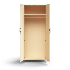 Vaatekaappi QBUS Lukollinen, vaatetanko, jalusta, 2020x800x570 mm, hopea, koivu