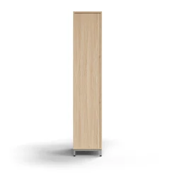 Vaatekaappi QBUS Lukollinen, vaatetanko, jalusta, 2020x400x570 mm, hopea, tammi