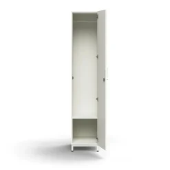 Vaatekaappi QBUS Lukollinen, vaatetanko, jalusta, 2020x400x570 mm, valkoinen