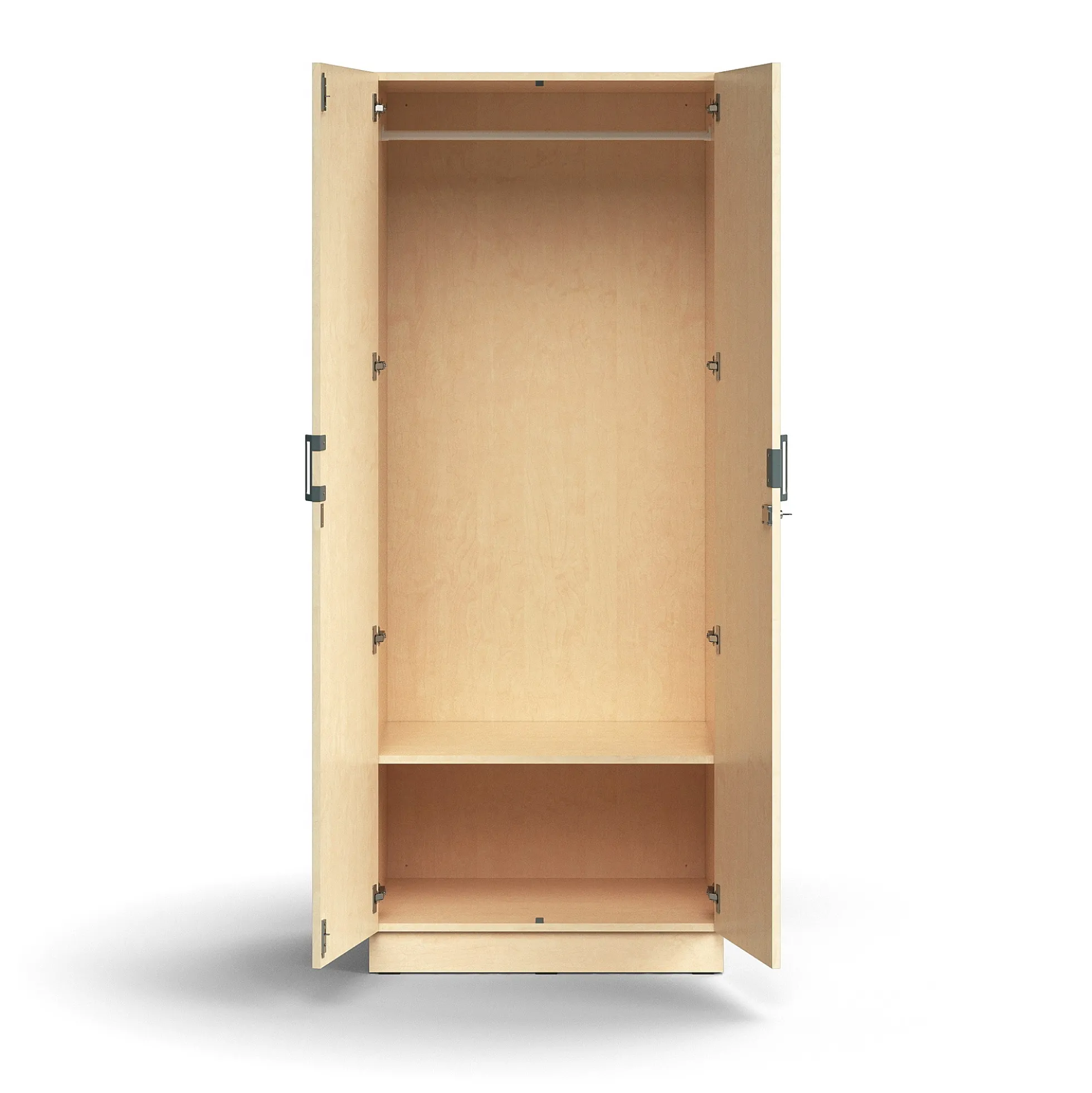 Vaatekaappi QBUS Lukollinen, vaatetanko, sokkeli, 2020x800x570 mm, koivu