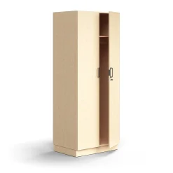 Vaatekaappi QBUS Lukollinen, vaatetanko, sokkeli, 2020x800x570 mm, koivu