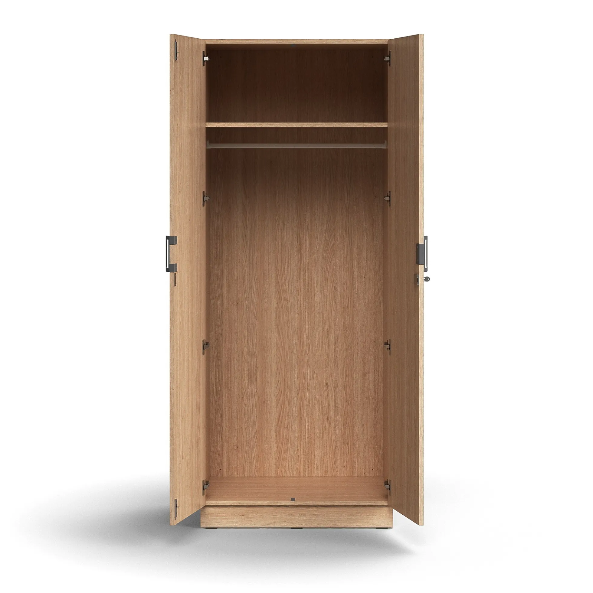Vaatekaappi QBUS Lukollinen, vaatetanko, sokkeli, 2020x800x570 mm, tammi