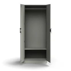 Vaatekaappi QBUS Lukollinen, vaatetanko, sokkeli, 2020x800x570 mm, vaaleanharmaa