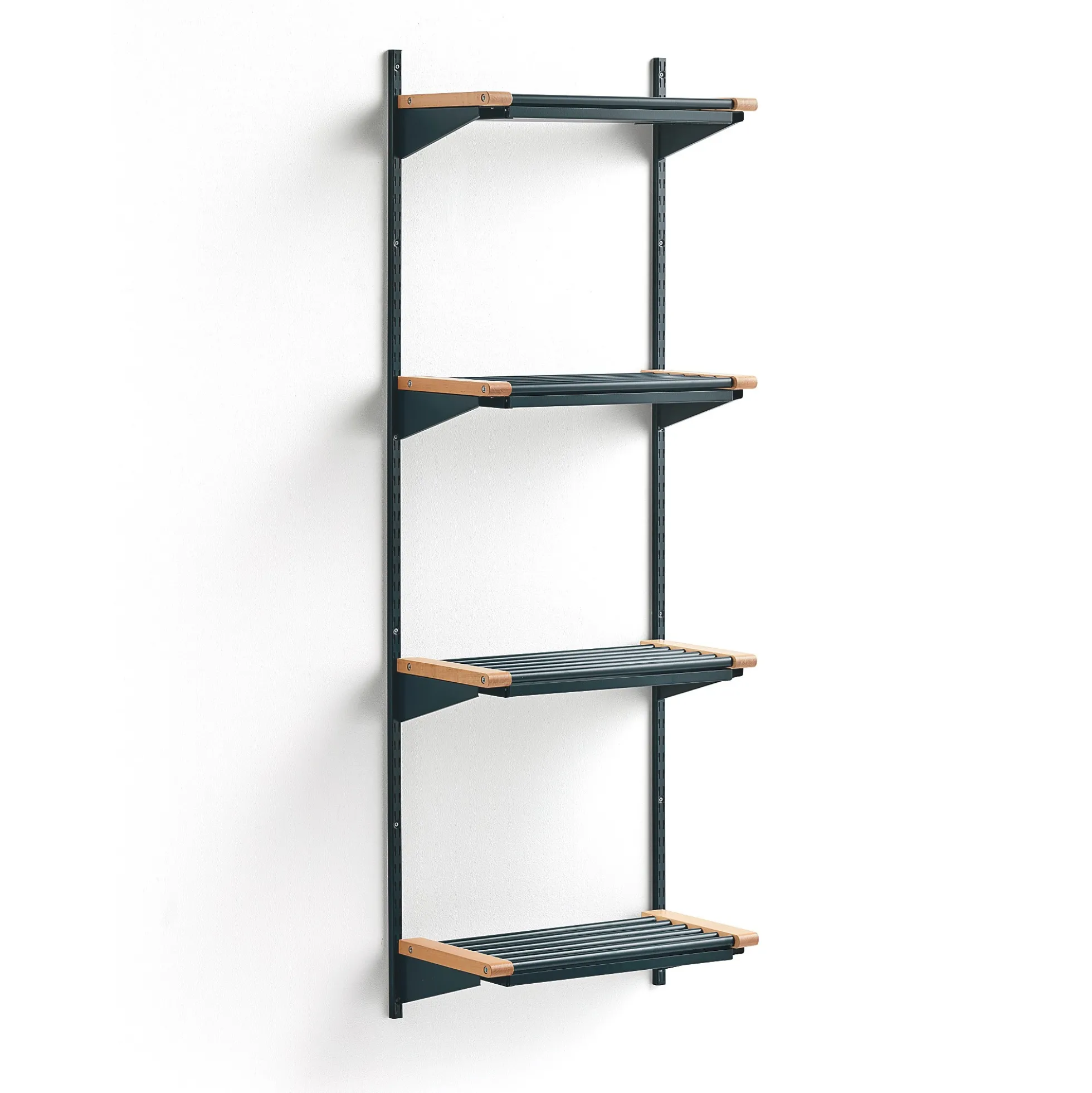 Vaatenaulakko JEPPE 4 kenkähyllyä, perusosa, 1790x600x300 mm, sininen/koivu