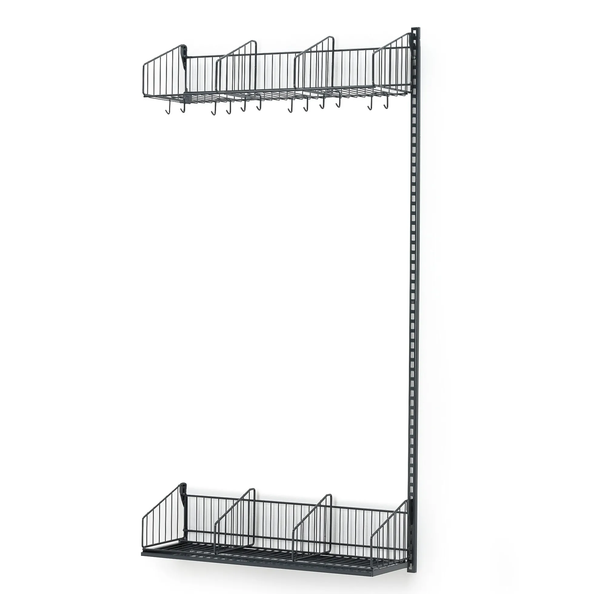 Vaateteline TRÅD Jatko-osa, seinämalli, 900x2000 mm, tummanharmaa