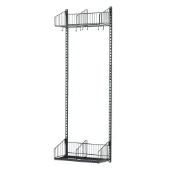 Vaateteline TRÅD Perusosa, seinämalli, 600x2000 mm, tummanharmaa
