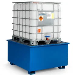 Valuma-allas yhdelle IBC-kontille 1310x1310x750 mm, 1000 litraa