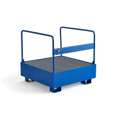 Valuma-allas yhdelle tynnyrille Ritilätaso, kaiteet, 950x950x910 mm, 220 litraa
