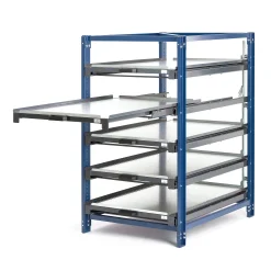 Varastoyksikkö 5 hyllytasoa, 150 kg, ulosvedettävä 100%