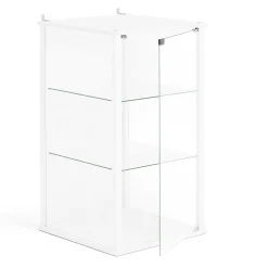 Vitriini Seinään kiinnitettävä, 920x500x500 mm, valkoinen