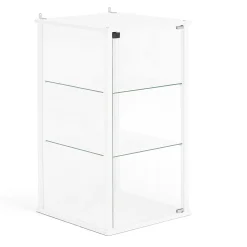 Vitriini Seinään kiinnitettävä, 920x500x350 mm, valkoinen